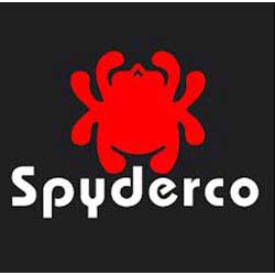 Spyderco Knives logo featuring a red Spyderco spider on a black background