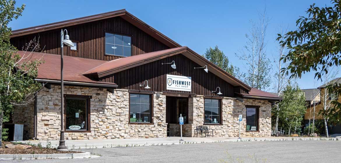 Exterior view of Fishwest Fly Shop in Kamas, Utah