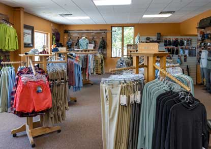 Inside the Fishwest Fly Shop in Kamas, Utah