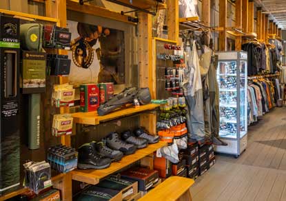 Inside the Fishwest Fly Shop in Park City, Utah