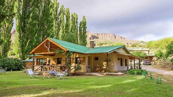 Spring creek lodge front view of the cabin