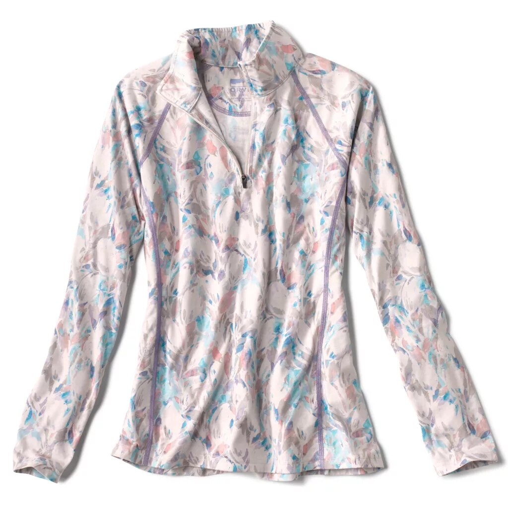 Details about   Orvis Women's Printed Drirelease Quarter-Zip *NEW* 